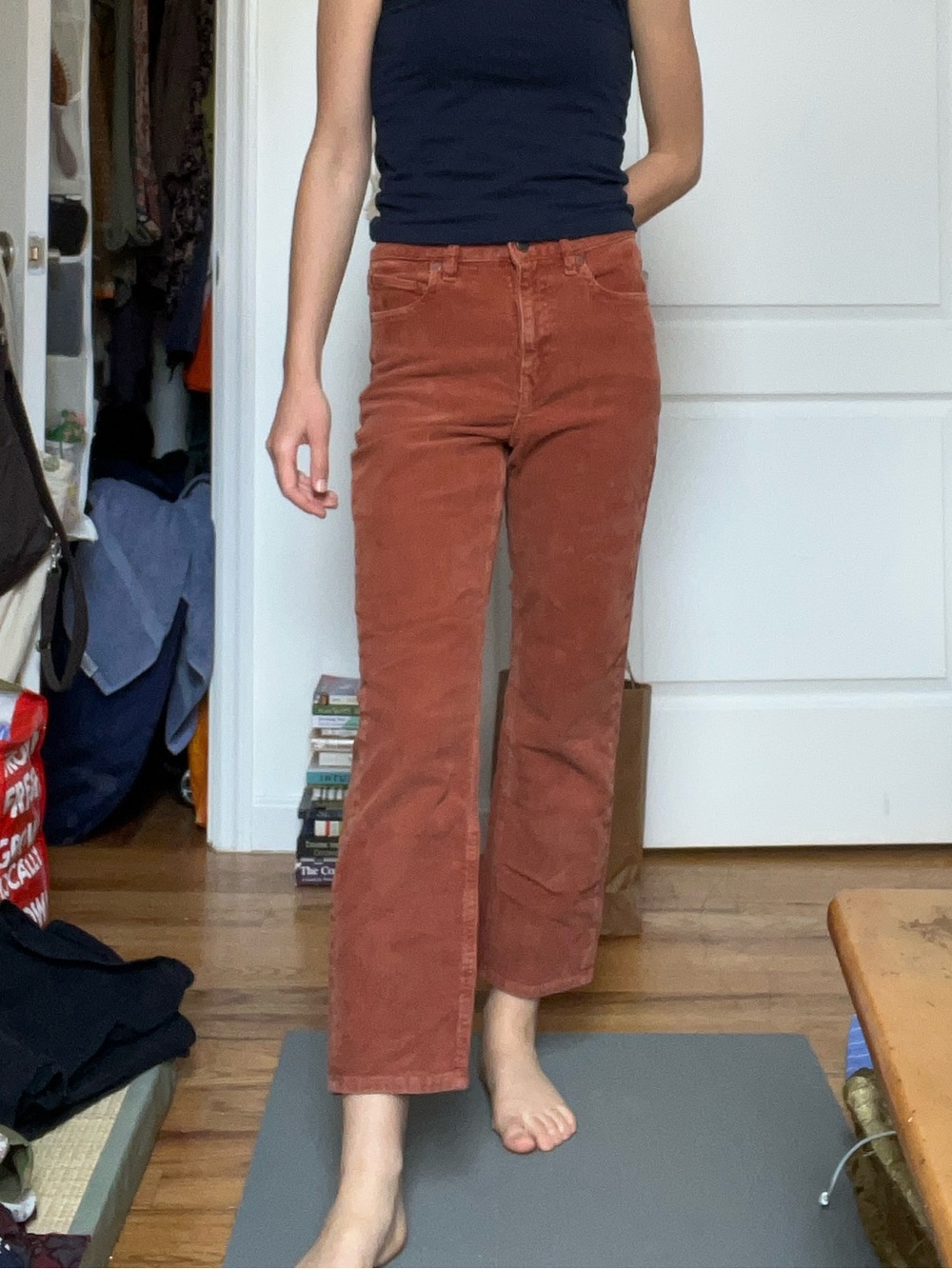 Volcom Rust Corduroy Straight-Leg Pants